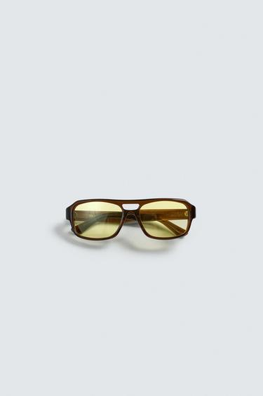 OVAL SUNGLASSES SAMUEL DE SABOIA X ZARA - Yellow by Zara