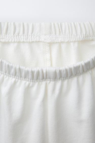 LABEL SWEATSHIRT AND SHORTS SET - Oyster-white by Zara - Image 4