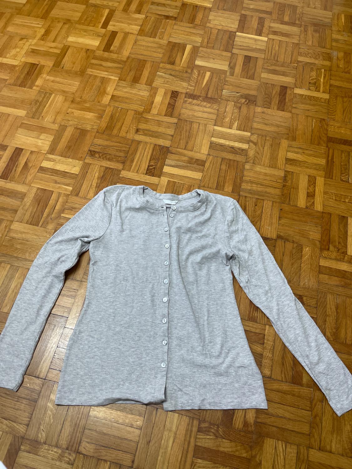 BUTTONED RIBBED T-SHIRT - Image 4
