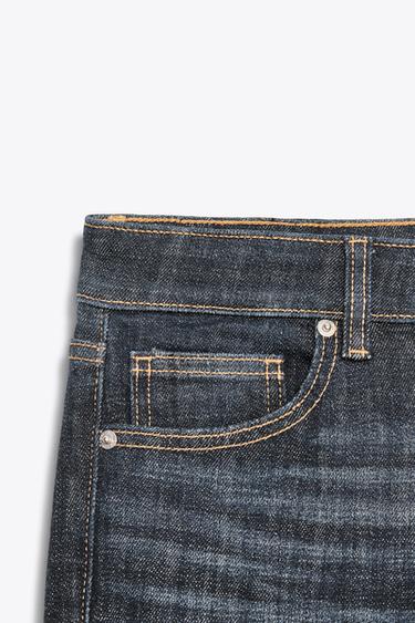 JEAN TRF DROIT TAILLE BASSE - Bleu marine de Zara - Image 8