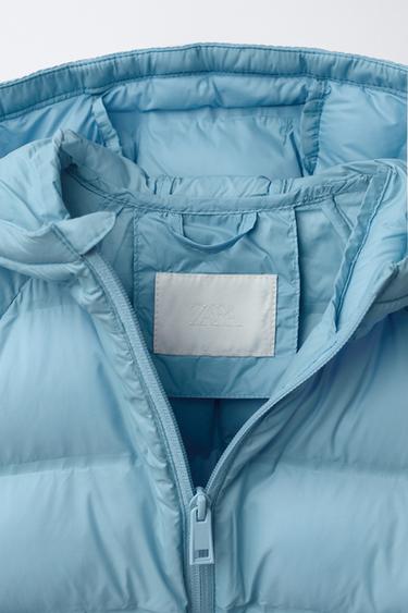 BLOUSON ULTRALÉGER CAPUCHE DÉPERLANT - Bleu clair de Zara - Image 7
