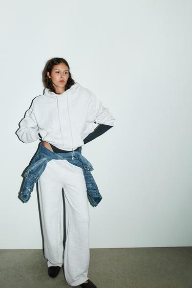 SUDADERA CAPUCHA - Gris vigoré de Zara - Imagen 0