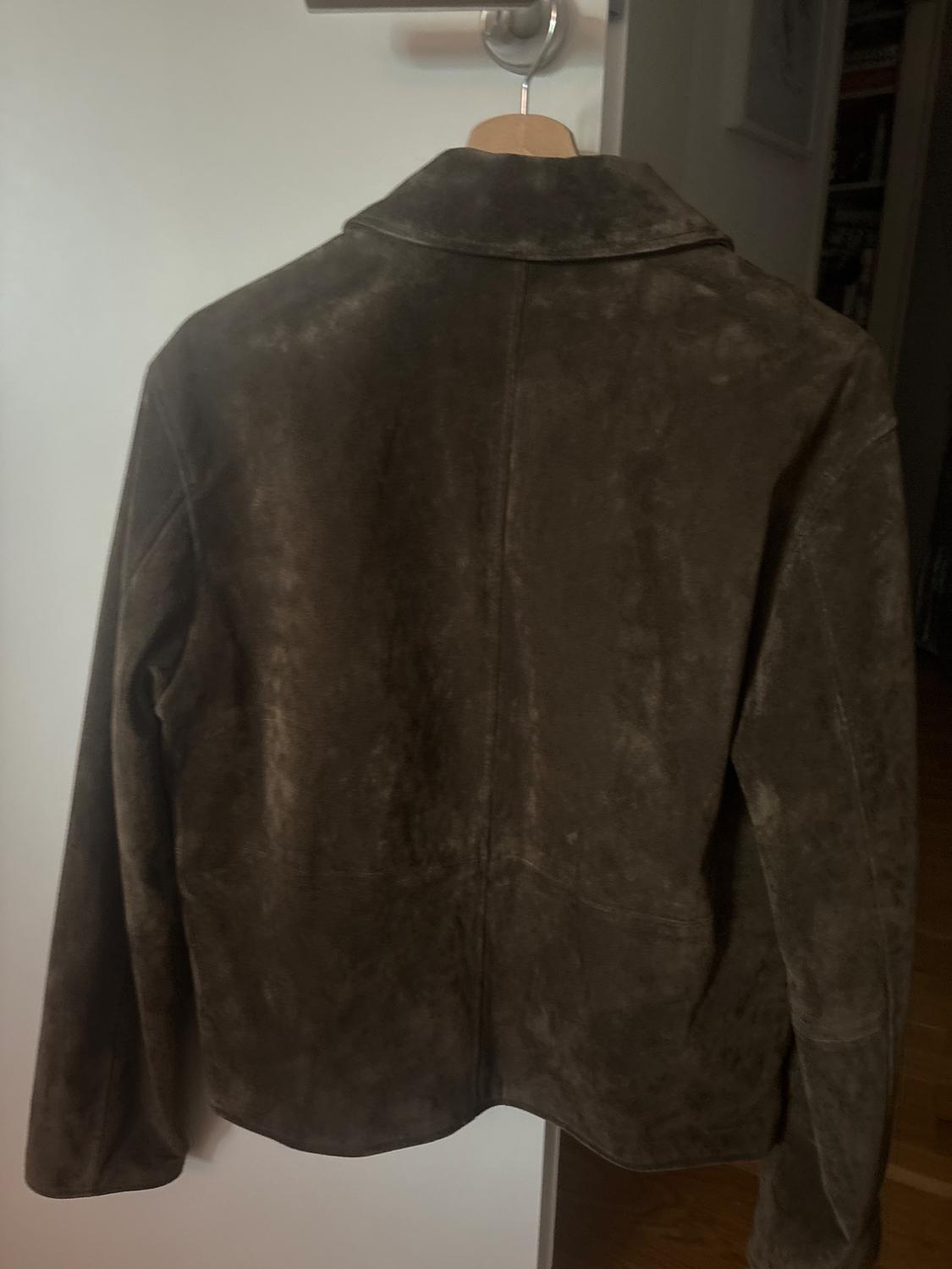 OVERSHIRT REGULAR FIT ΑΠΟ ΔΕΡΜΑ SUEDE - Image 2