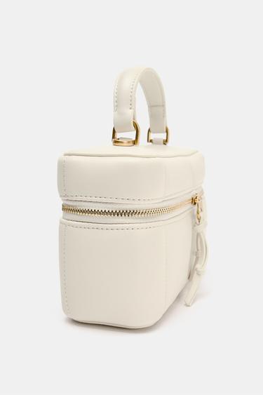 VANITY BAG WITH CHARMS - Ecru by Zara