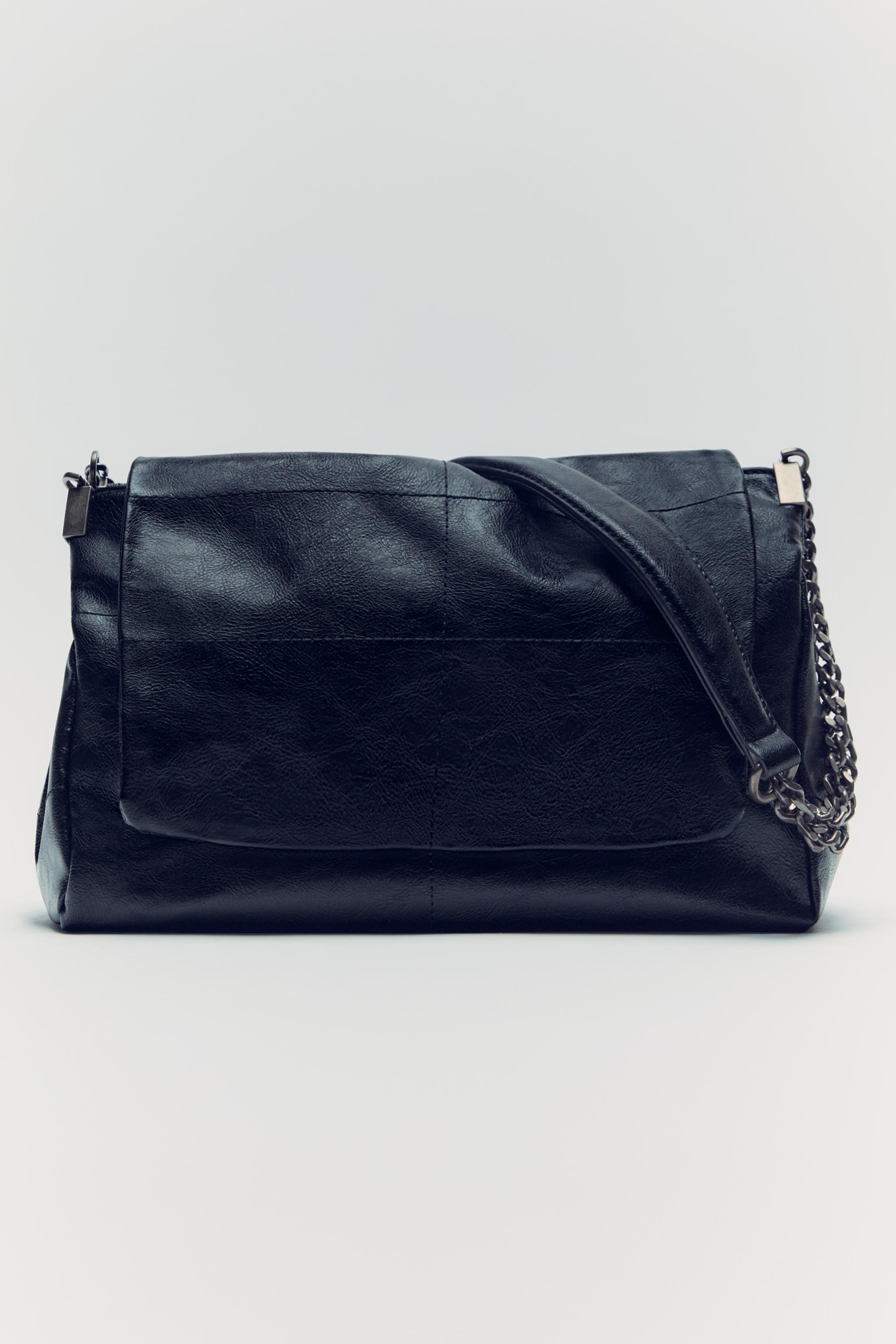 Zara black online bag