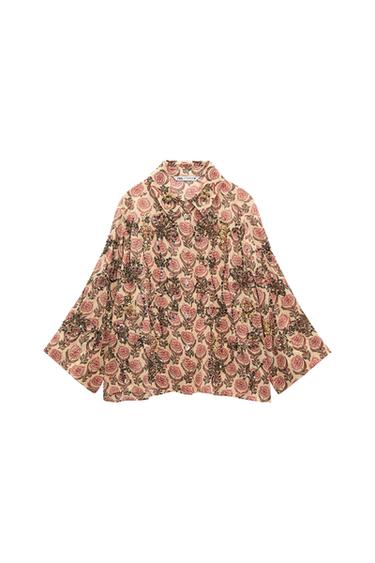 BLOUSE WITH SEQUINNED EMBROIDERY