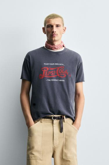 PEPSI © PEPSICO PRINT T-SHIRT - Navy blue by Zara