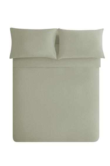 MUSLIN DUVET COVER - Green by Zara