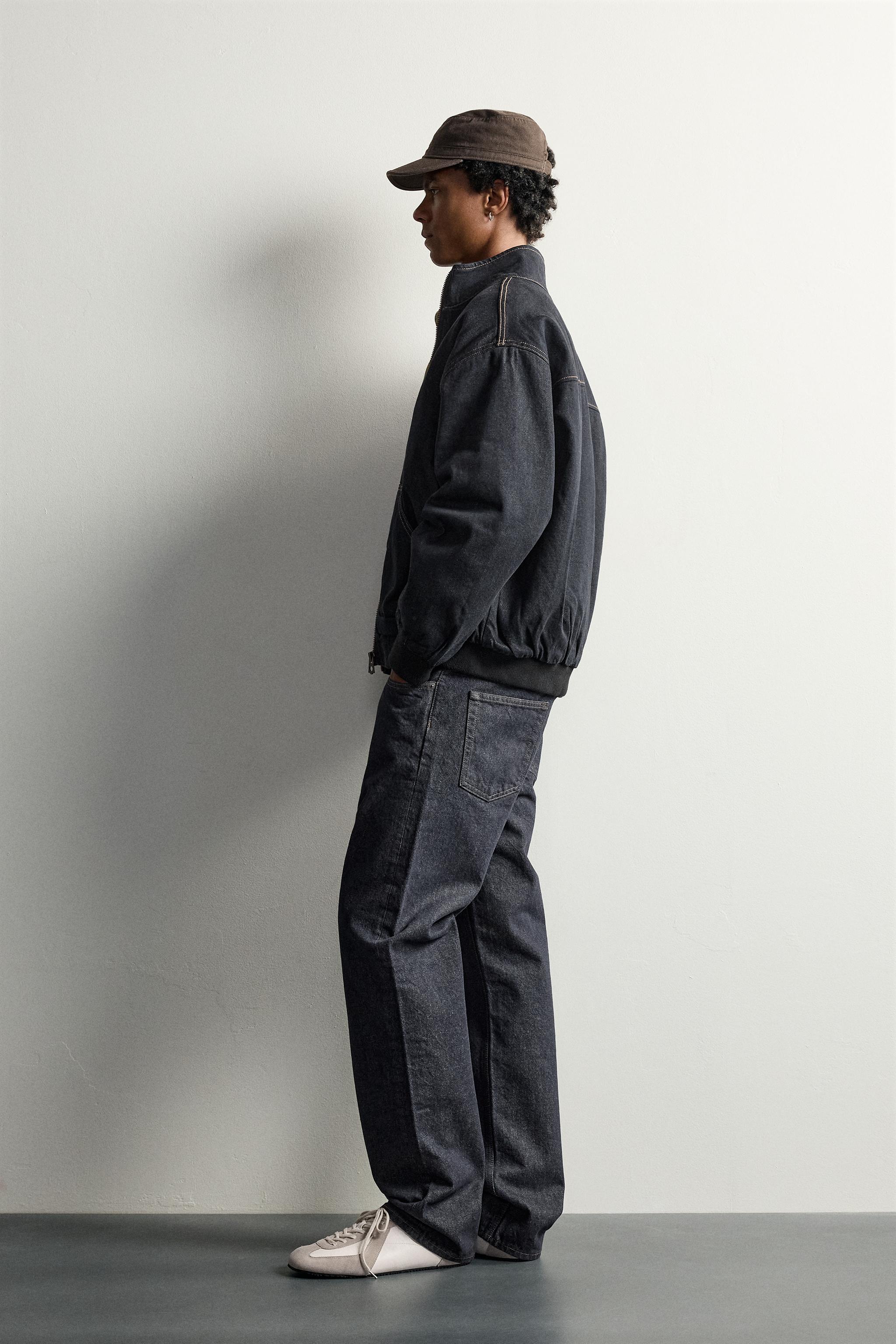 RELAXED FIT QUILTED DENIM JACKET