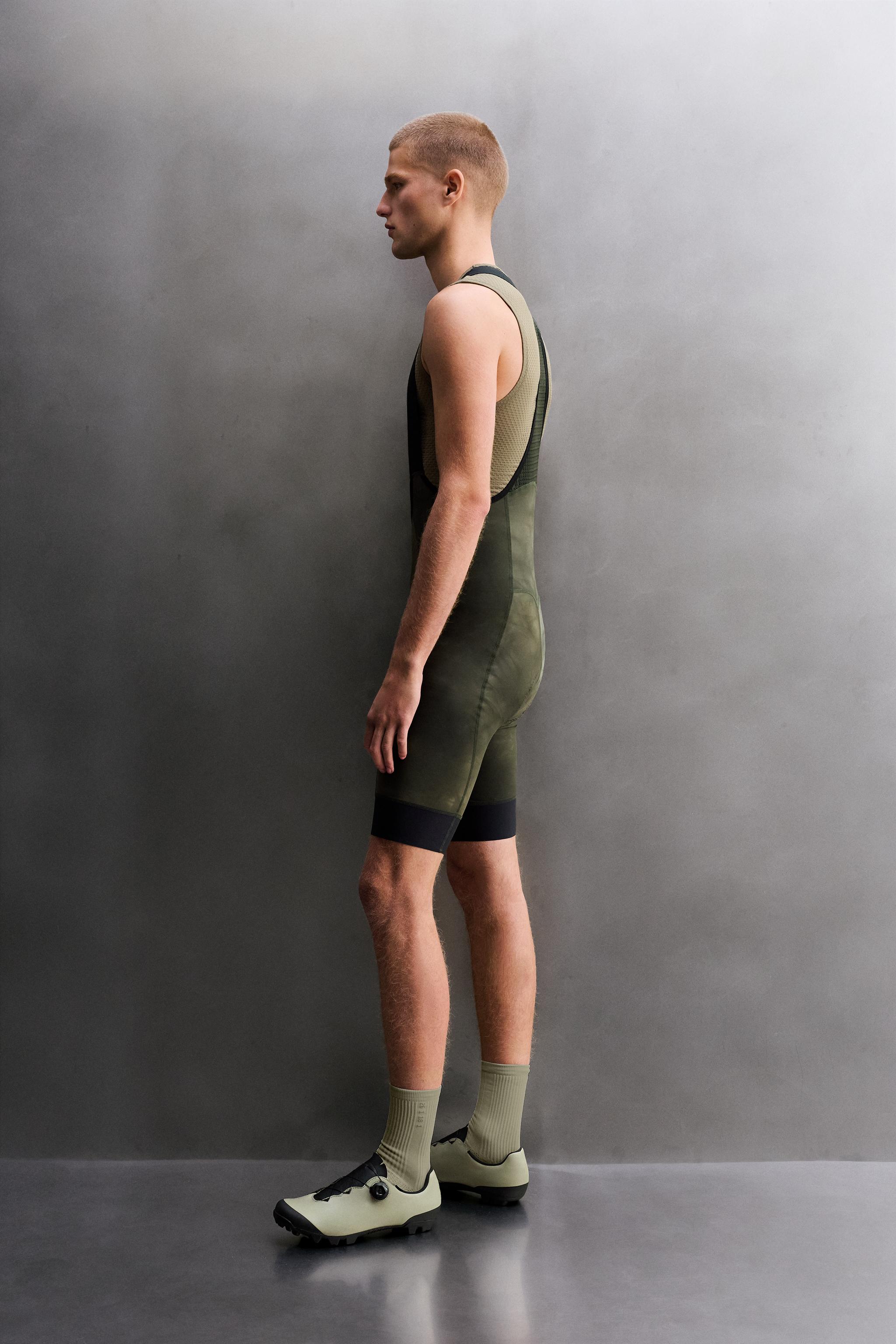 Мужские шорты Zara GRAVEL SHORT BIB SHORTS — фото 4