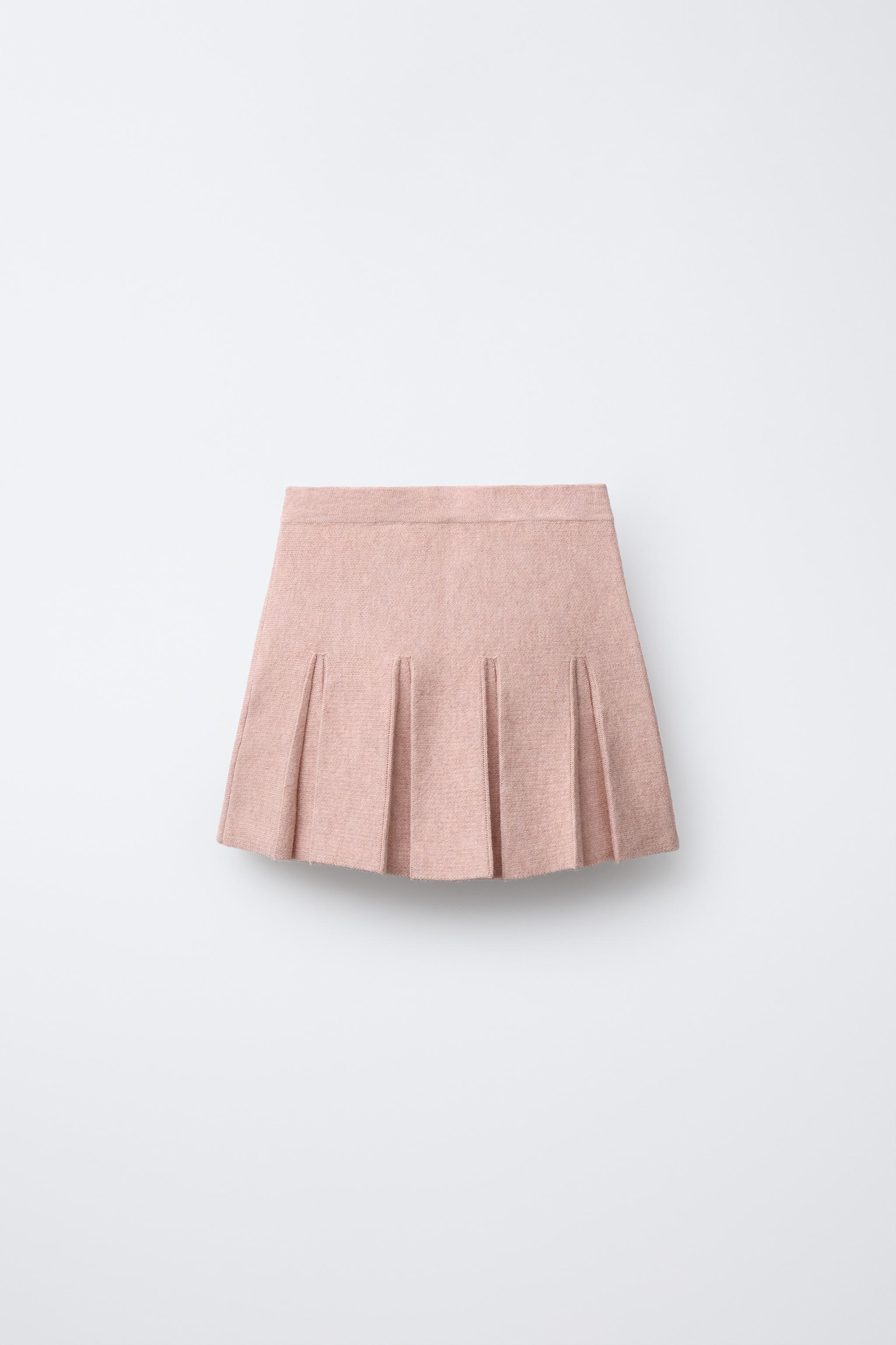 正規品 S Coco check pleats skirt pink beige 正規品 S Coco check pleats skirt pink beige