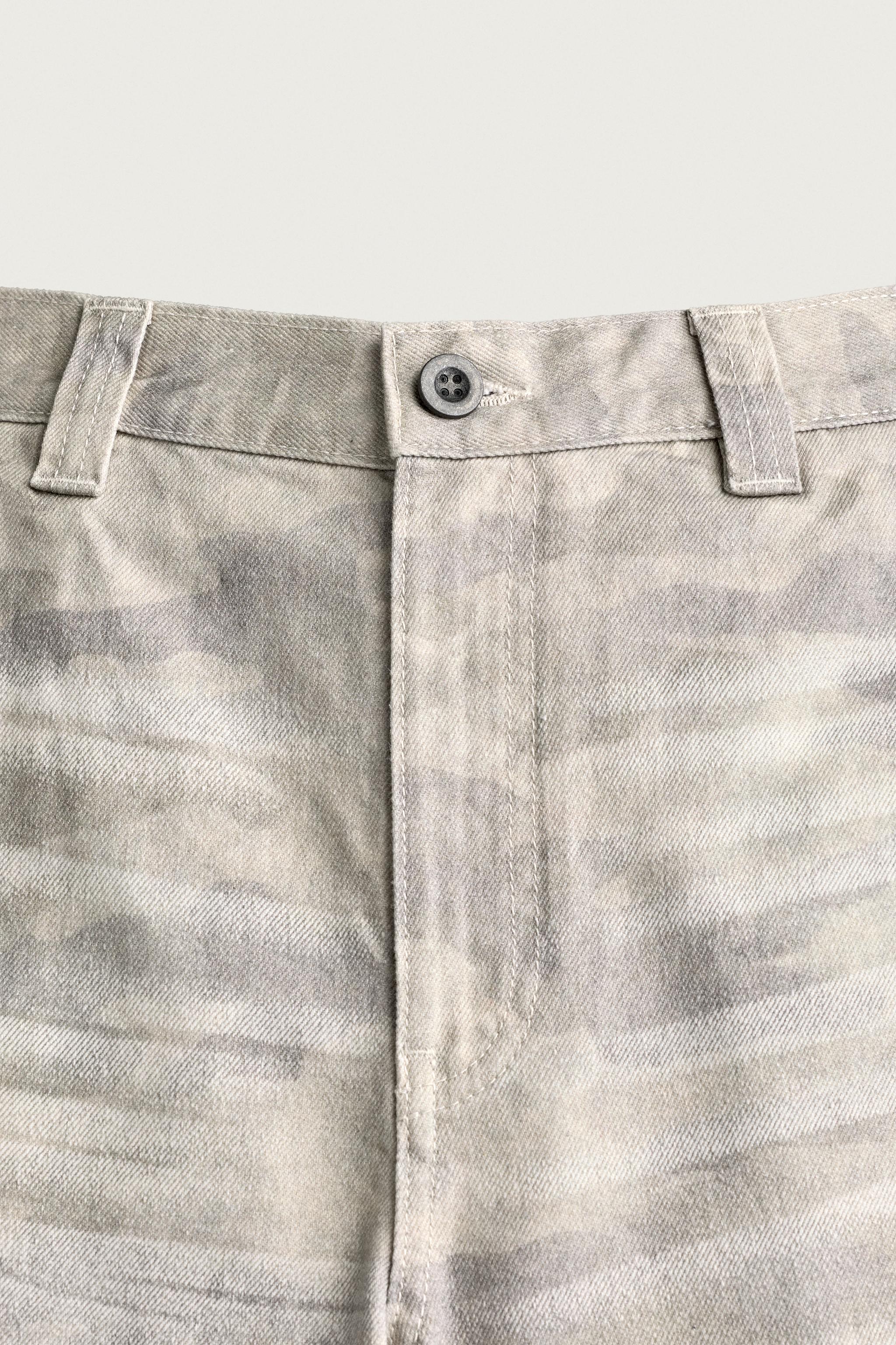 PANTALON COUPE DÉCONTRACTÉE IMPRIMÉ ABSTRAIT