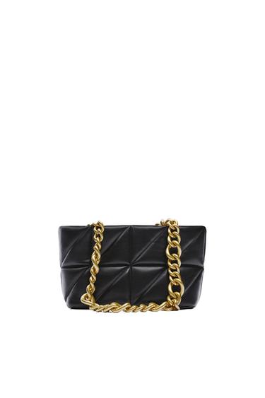 QUILTED CITY BAG WITH CHAIN STRAP