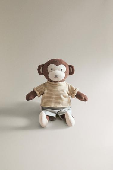 PELUCHE INFANTIL MONO MUSICAL - Marrón de Zara