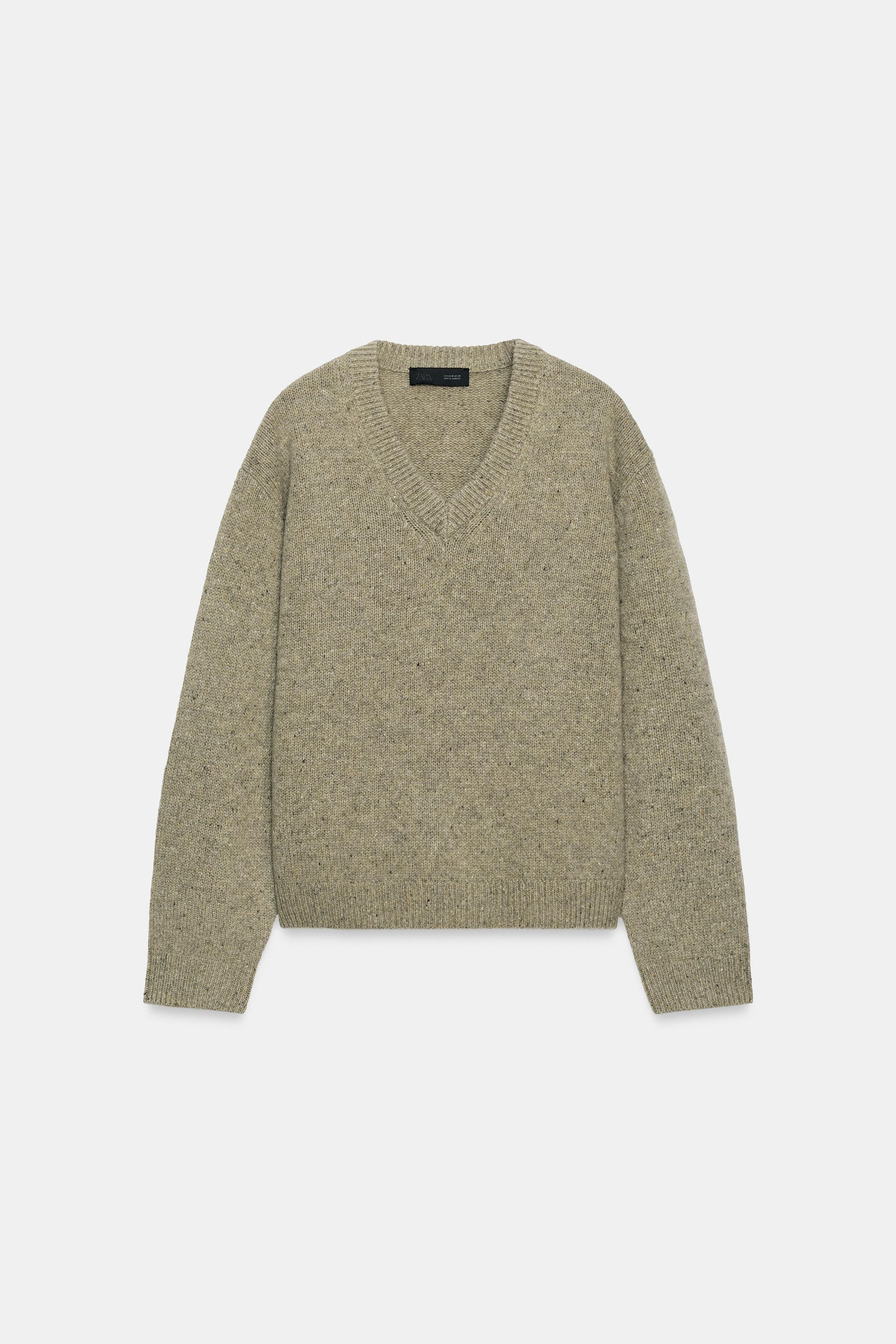 100% WOOL V-NECK SWEATER thumbnail 6