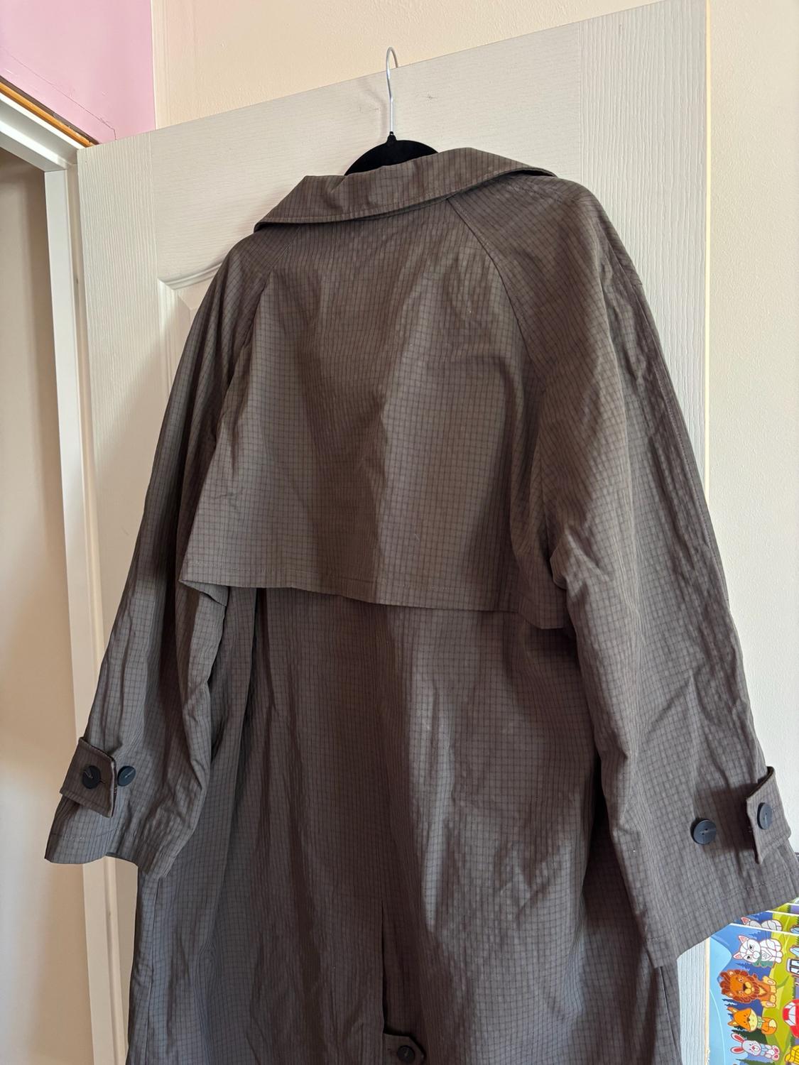 ZW COLLECTION OVERSIZE CHECK TRENCH COAT - Image 7