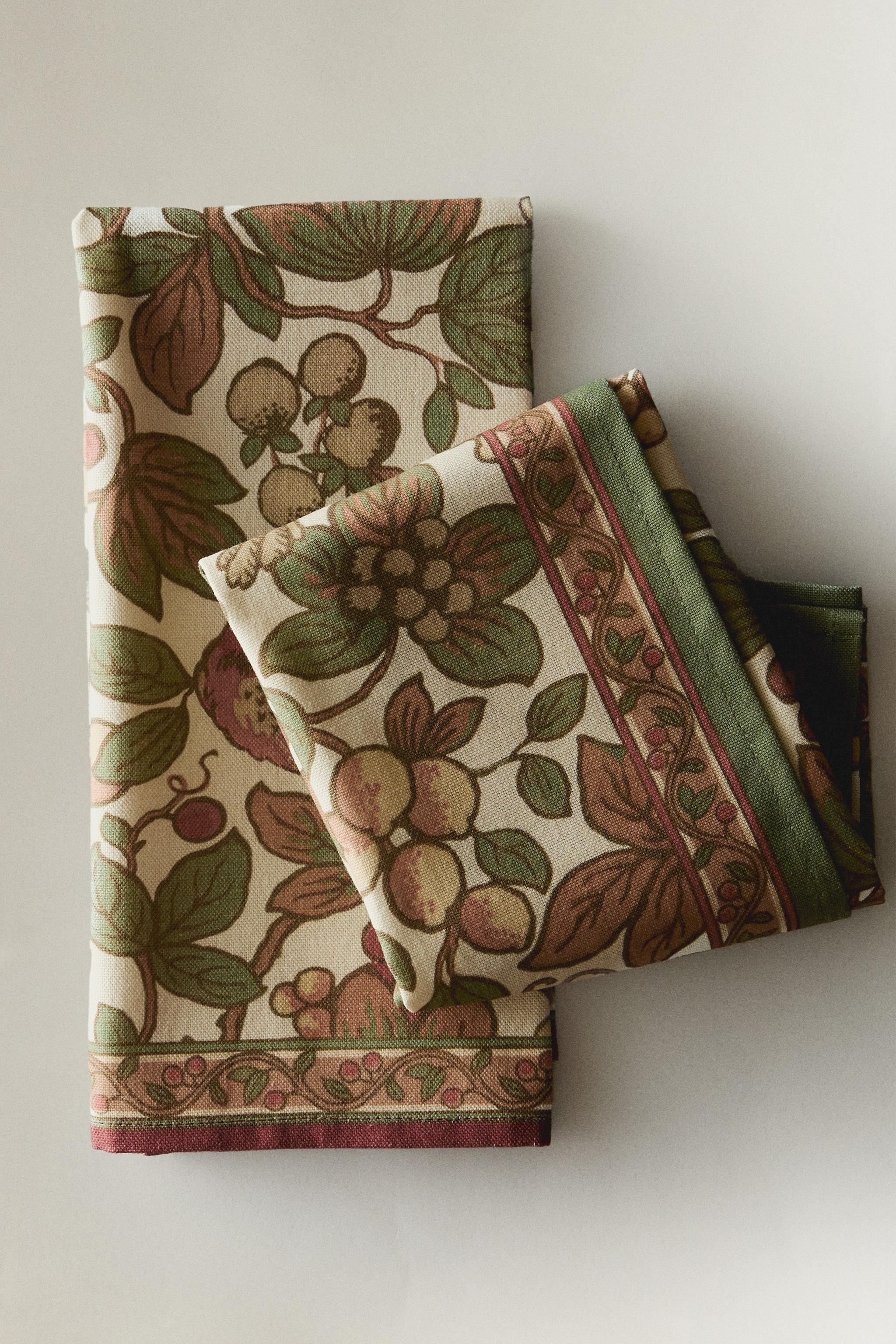 BOTANICAL PRINT TEA TOWELS (PACK OF 2)