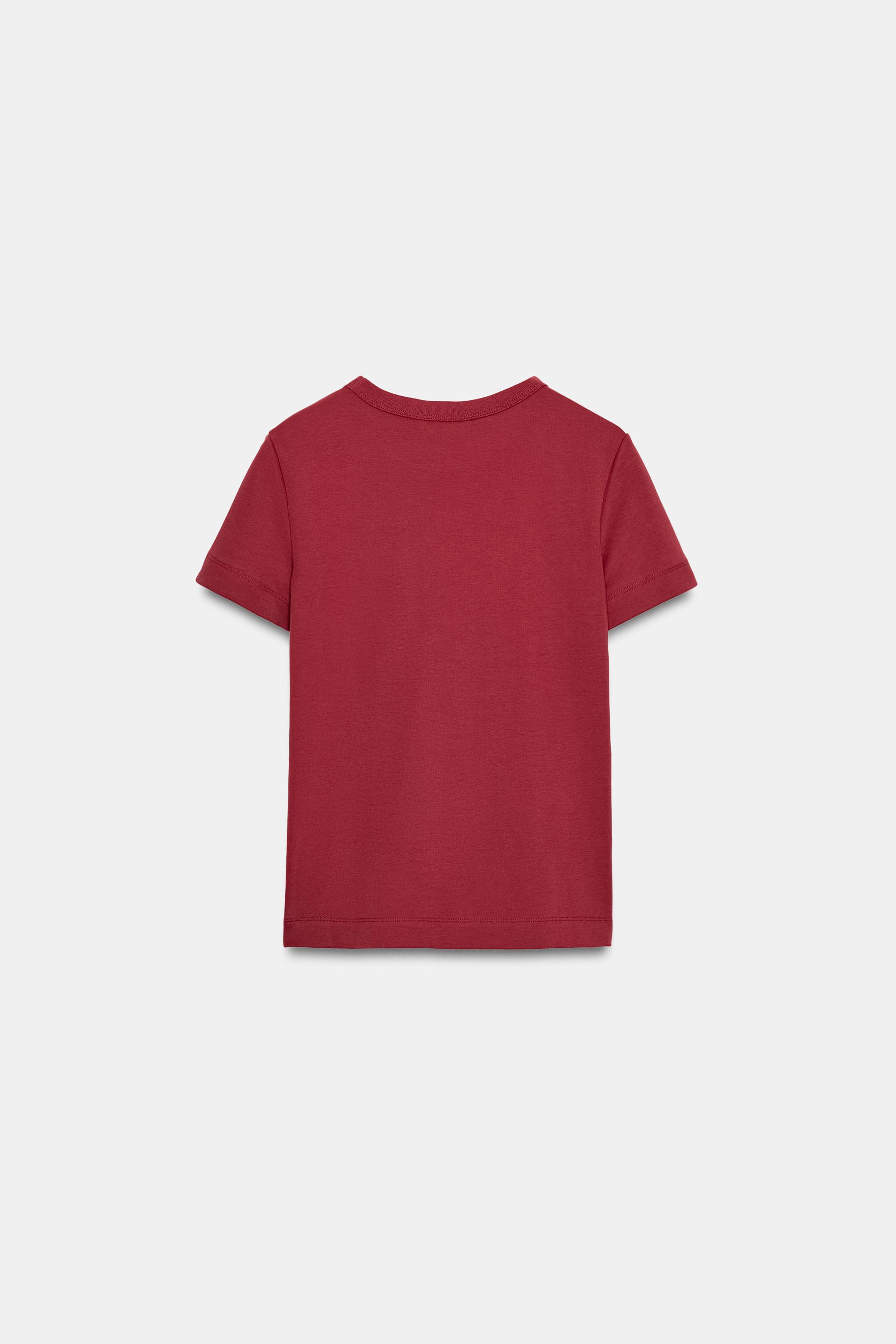 INTERLOK KISA KOLLU T-SHIRT - Görsel 6