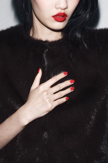 КУРТКА-БОЛЕРО ЗІ ШТУЧНОГО ХУТРА ZW COLLECTION LIMITED EDITION - Коричневий Zara