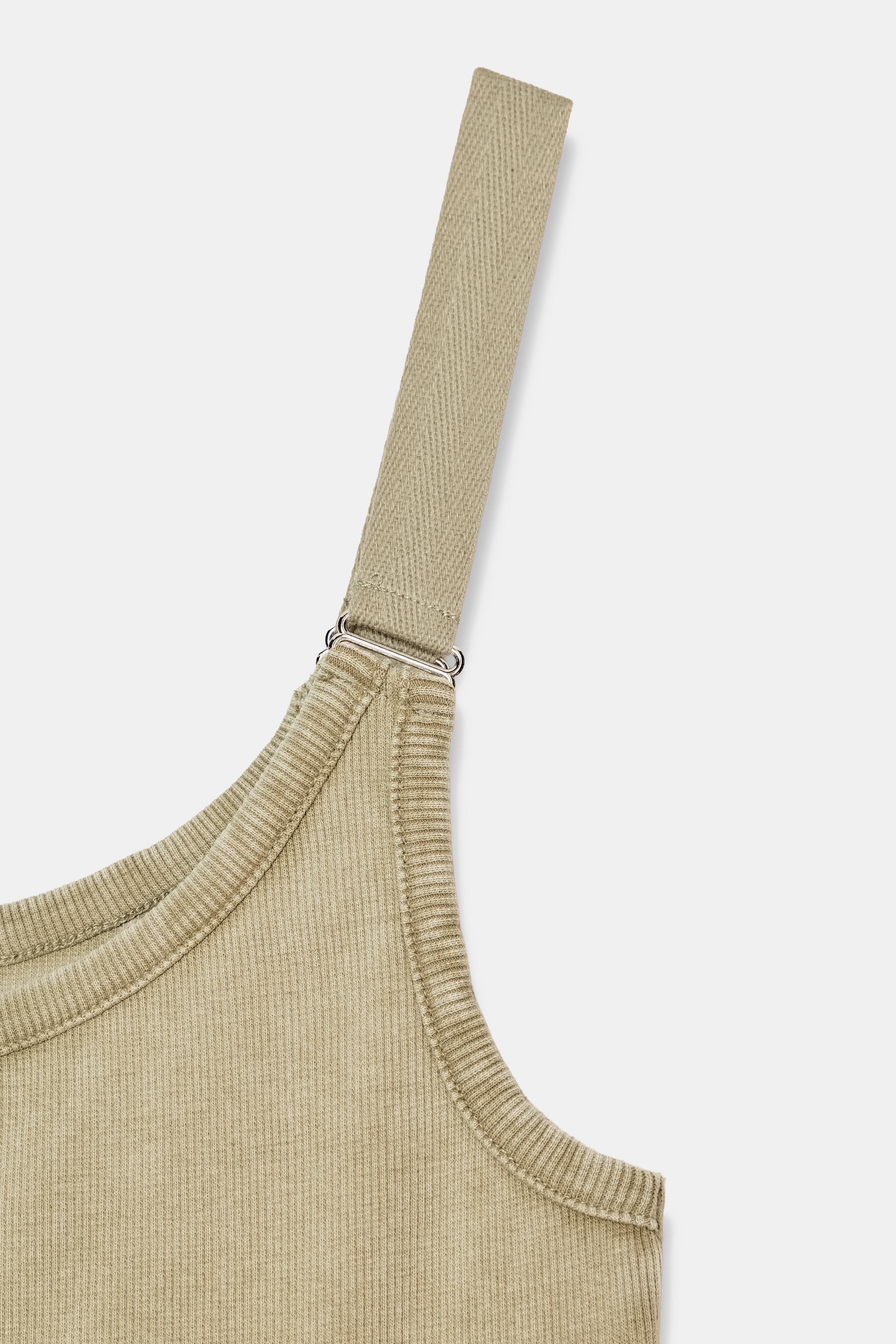 WASHED EFFECT RIB TOP