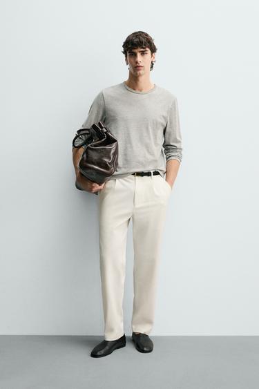 ПРАВ ПАНТАЛОН COMFORT - Мръснобял от Zara