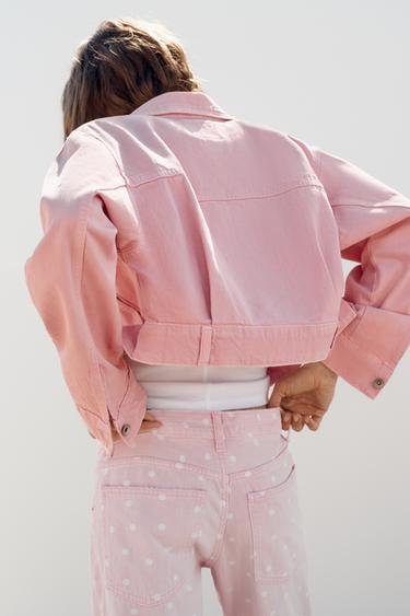 VESTE EN JEAN AVEC POCHES - Rose de Zara - Image 3
