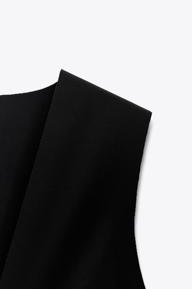 V-NECK POLYAMIDE BODYSUIT - Black by Zara