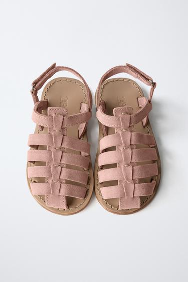 LEATHER CAGE SANDALS - Pink by Zara - Image 3