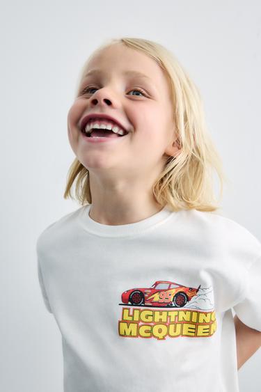 T-SHIRT CARS RAYO MCQUEEN © DISNEY - Blanc de Zara