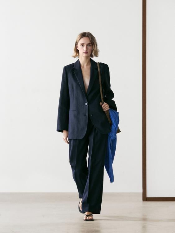 100% linen suit blazer from Zara - $390