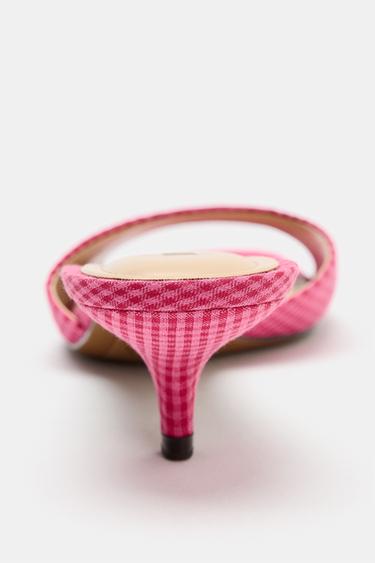 GINGHAM PRINT SANDALS - Multicoloured by Zara - Image 4