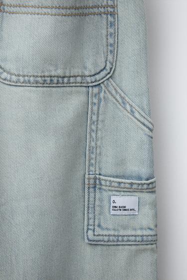 JEAN CARPENTER EFFET USÉ - Bleu clair de Zara - Image 2