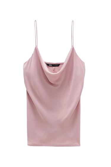 CAMISOLE TOP WITH THIN STRAPS