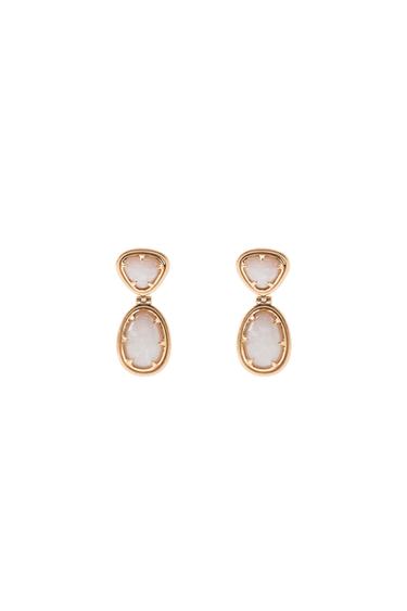 BRINCOS PEDRAS E BRILHOS - Dourado da Zara