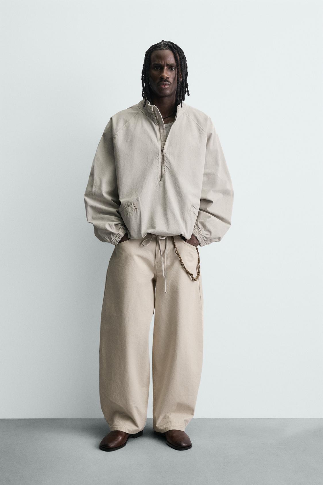 ТОЛСТОВКА С НАКЛАДНЫМ КАРМАНОМ НА МОЛНИИ ОТ ZARA