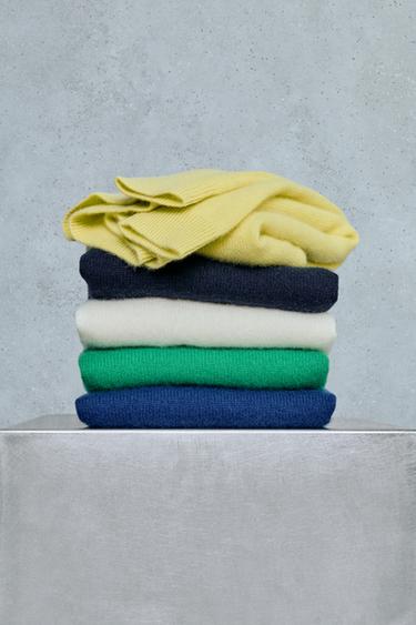 STORIESZ - 100% CASHMERE KNIT JUMPER - Aged gold by Zara