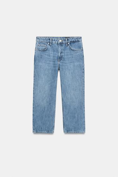 ZW COLLECTION MID-WAIST CAPRI JEANS - Blue by Zara - Image 4