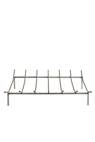 STEEL FIREWOOD STAND - Silver by Zara