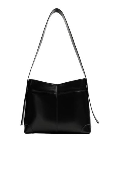 TOPSTITCHED TOTE BAG - Black by Zara