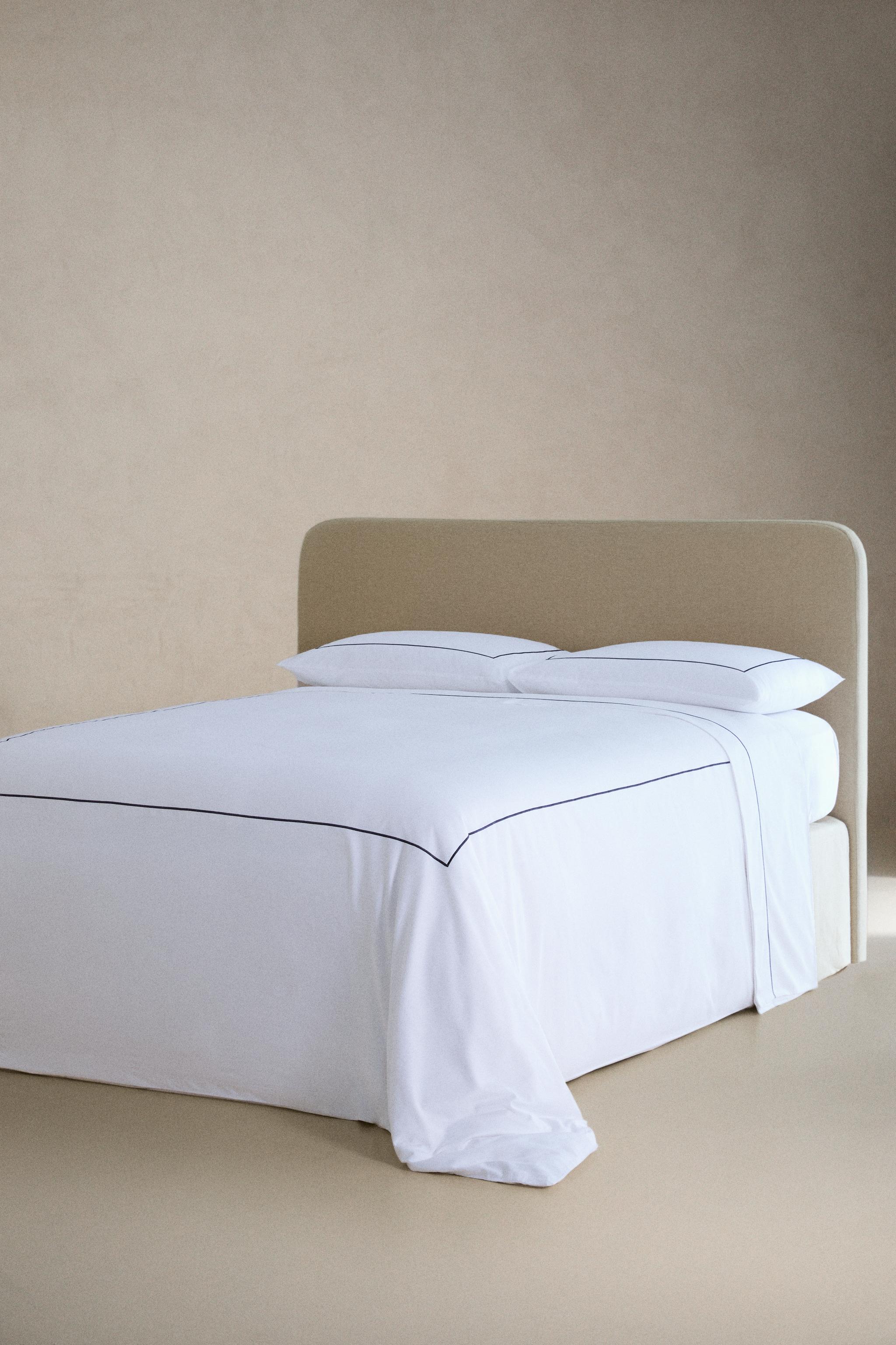 DRAP DE DESSUS SATIN FESTON