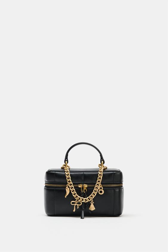 BOLSO VANITY CHARMS - Negro de Zara - Imagen 0