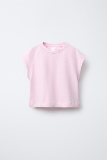 Zara PLAIN T-SHIRT - Pink