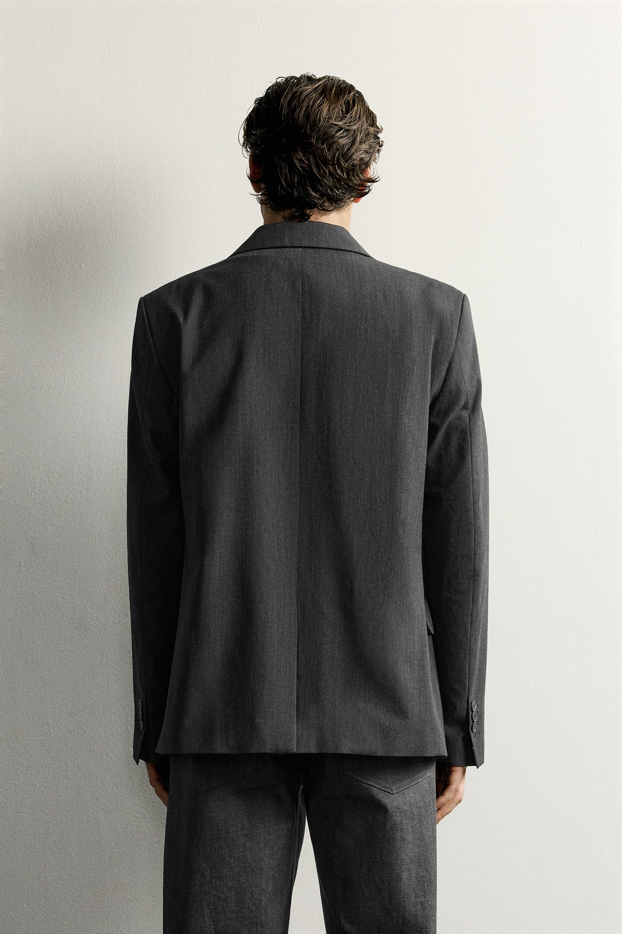 Zara YÜNLÜ REGULAR FIT BLAZER görsel 3