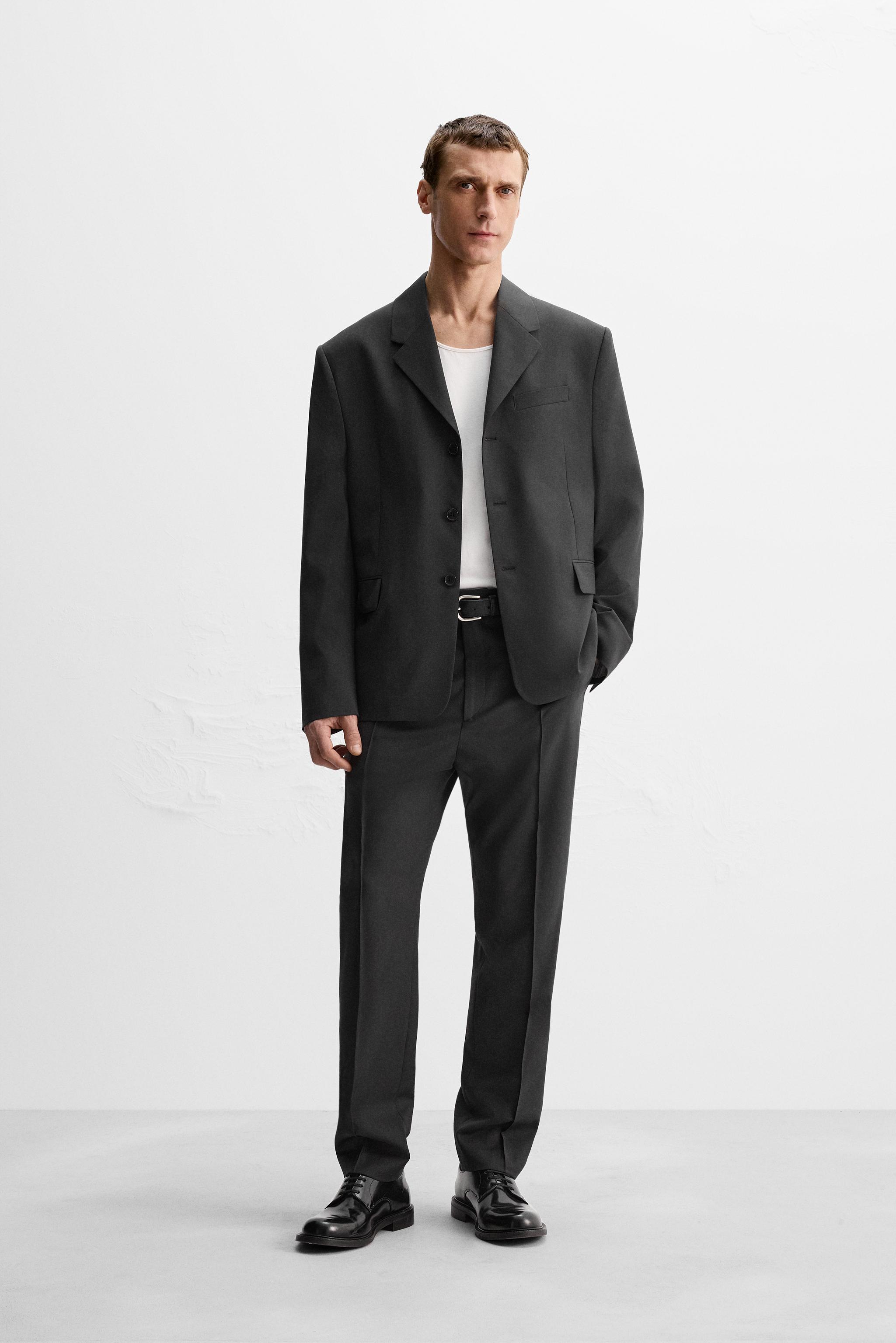 ウールスーツ パンツ - LIMITED EDITION - カーボングレー | ZARA 