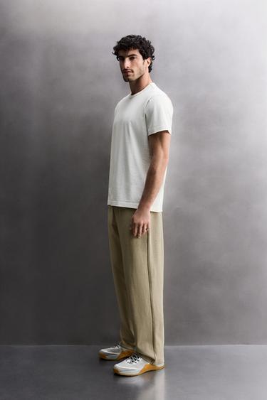 T-SHIRT RELAXED FIT HEAVYWEIGHT - Blanc de Zara - Image 3