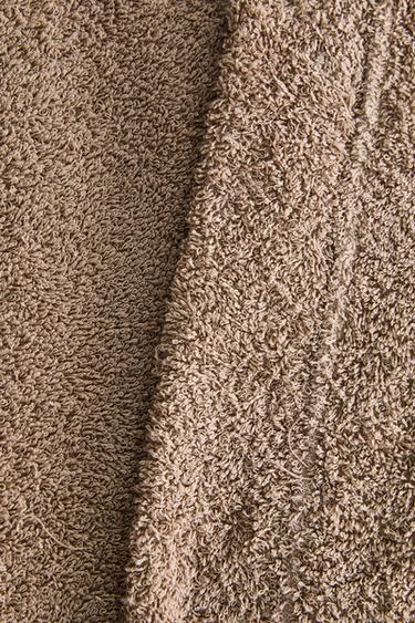 HIGH QUALITY COTTON BATHROBE (420 GXM²) - Dark beige by Zara - Image 4