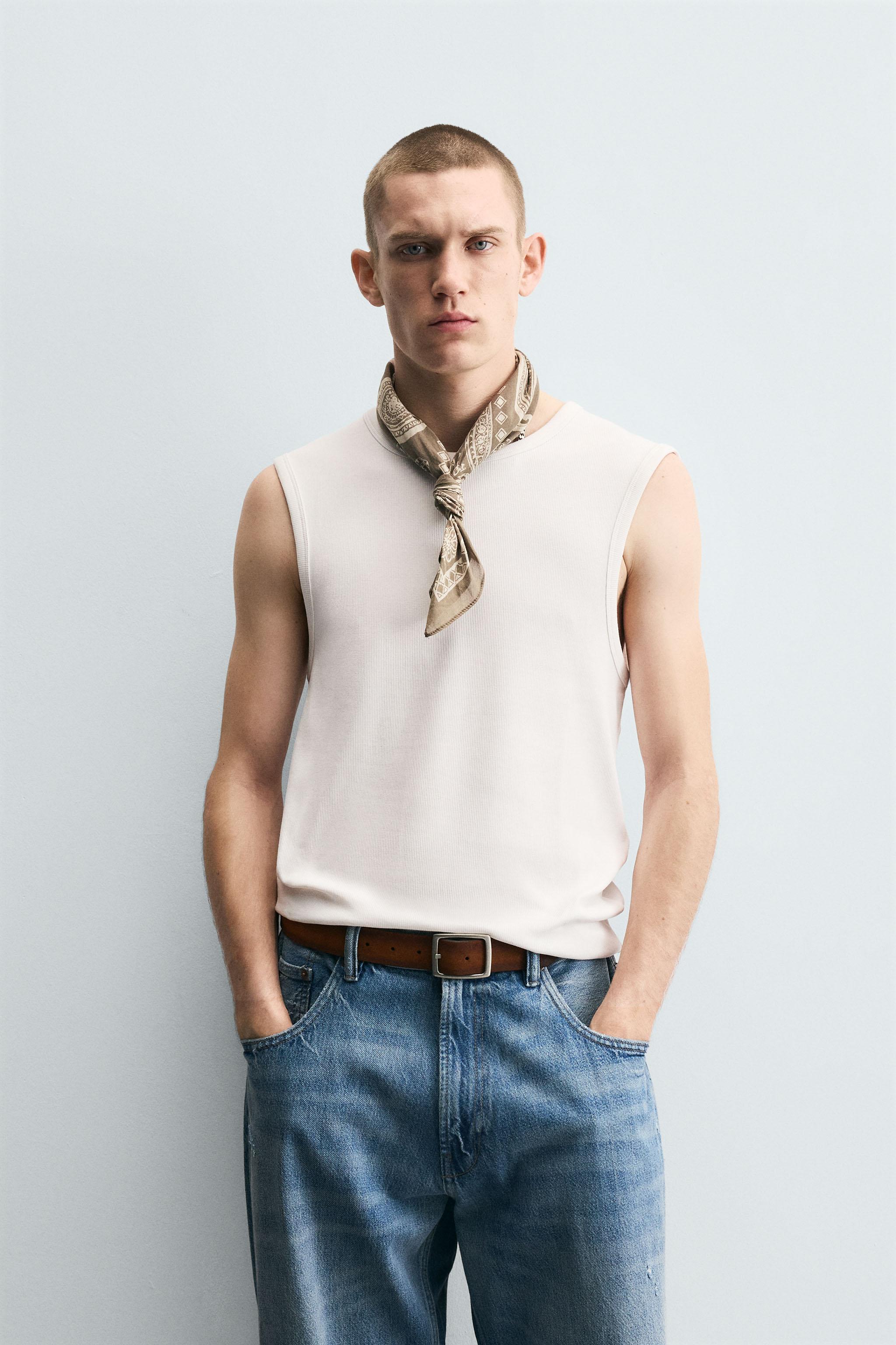 BASIC RIBBED TANK TOP - White | ZARA South Africa