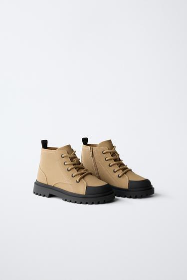 TRACK SOLE BOOTS - Beige by Zara