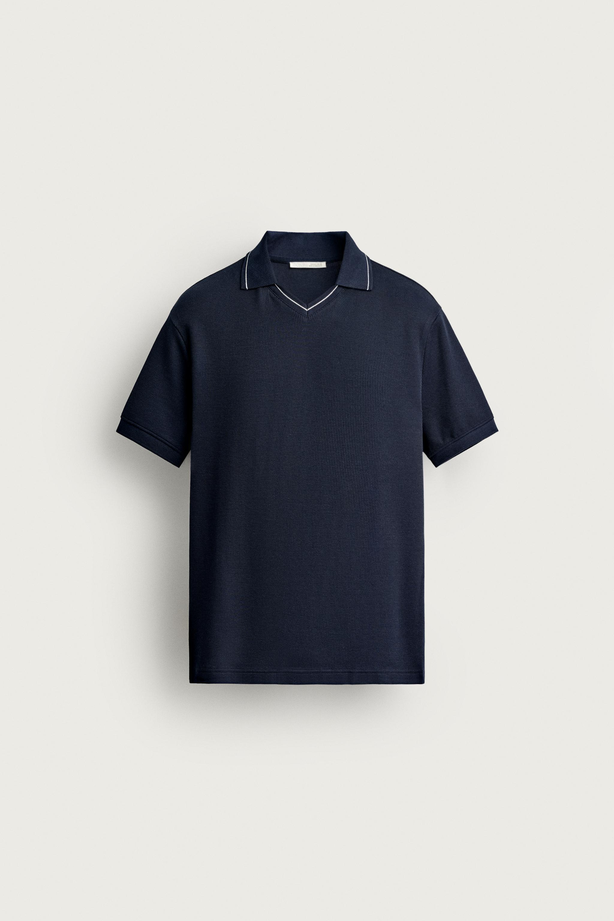 CONTRAST REGULAR FIT POLO — Navy blue