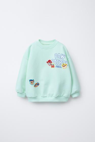 PAW PATROL TM ПРИНТТІ СВИТШОТ - Теңіз жасыл Zara компаниясынан - Сурет 0